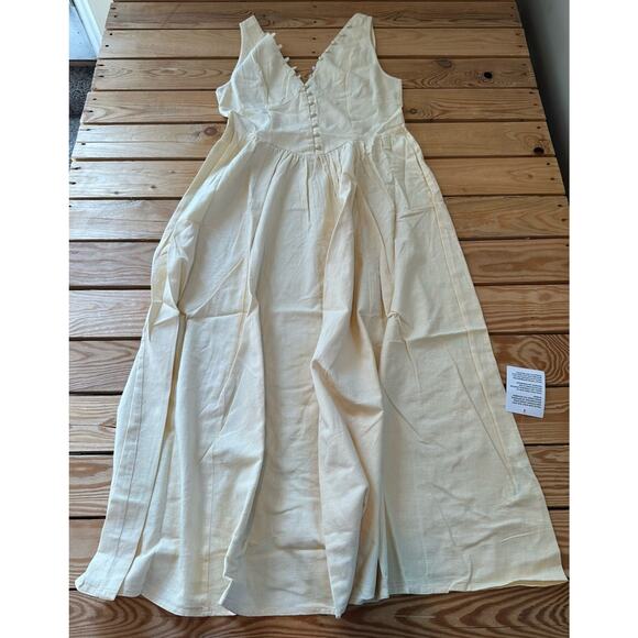 ASOS Dresses & Skirts - ASOS Design Button Front Sleeveless Dress Size 6 Women’s Yellow